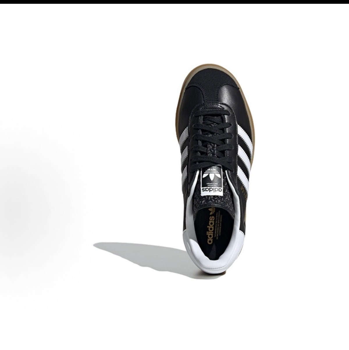 adidas Originals Gazelle Platform Sneakers - Black & White